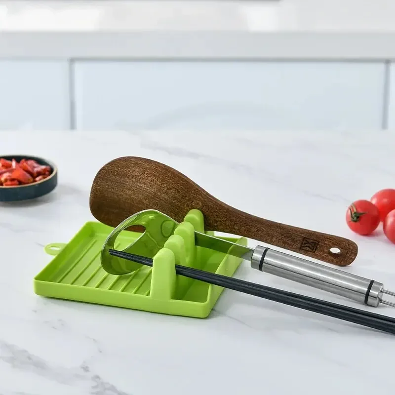 Kitchen Baking Rack - Colher de plástico espátula titular rack