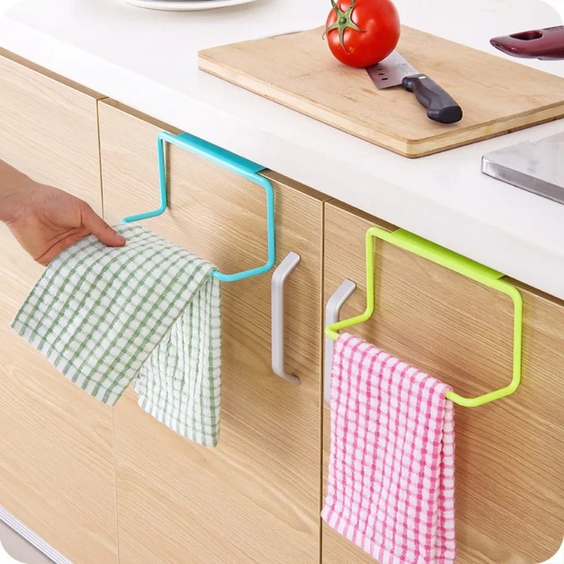 Kitchen Uncle - 1pc plástico pendurado titular toalheiro multifuncional