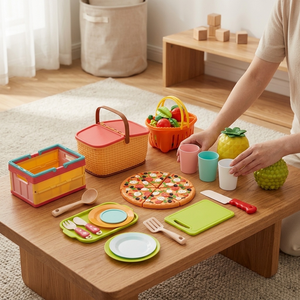 2026 Brinquedo de Comida Monte - Kitchen Kids Baking Set avaliação e preço