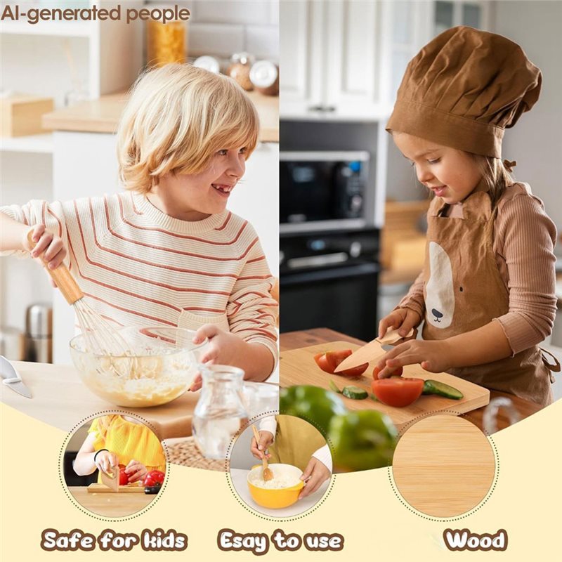 SHGO – Conjunto de facas de ma - Kitchen Kids Baking Set avaliação e preço
