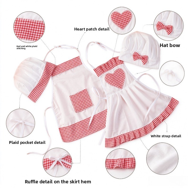 Conjunto de avental e chapéu d - Kitchen Kids Baking Set avaliação e preço