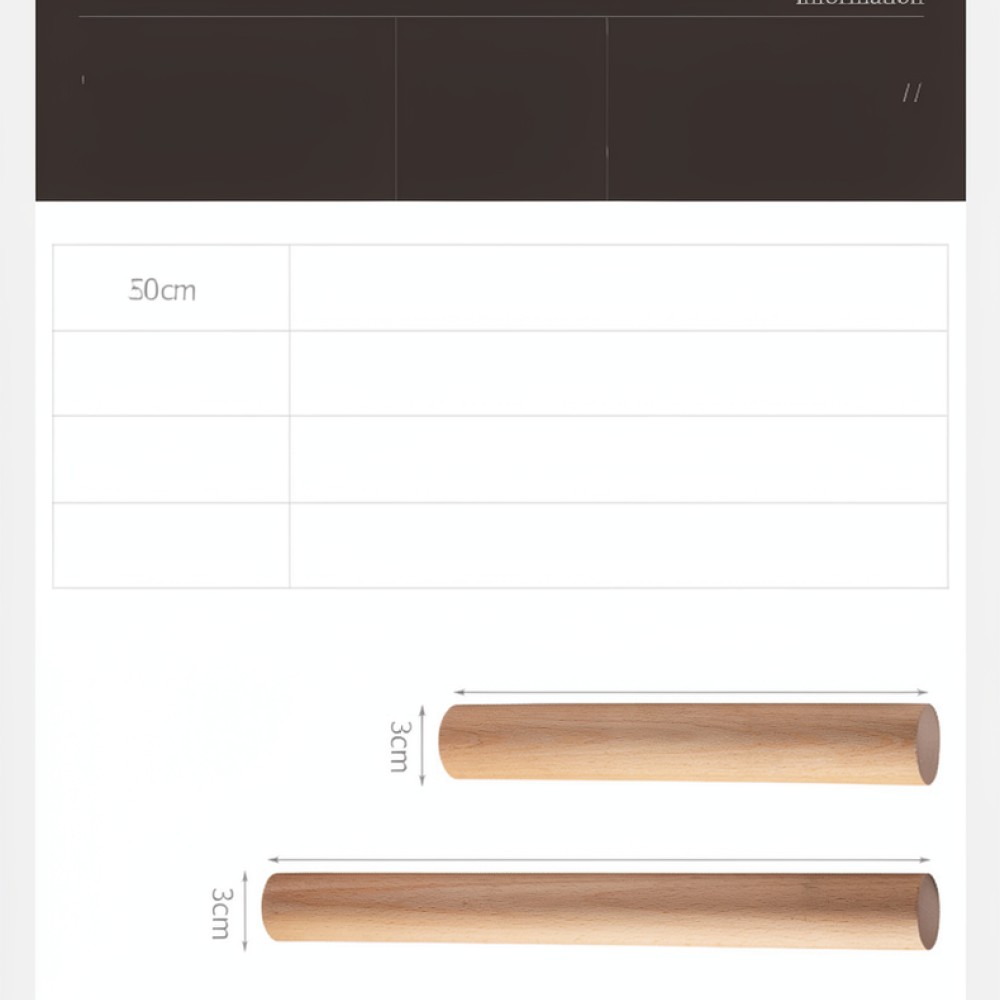 Rolo de Massa de Madeira Chuyi - Kitchen Roller Baking avaliação e preço